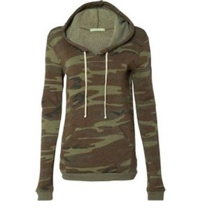 Alternative eco-fleece hoodie in camo